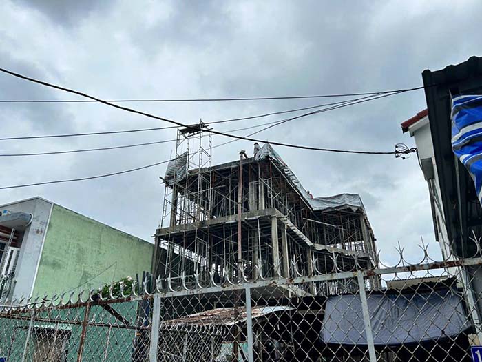 Xây nhà phần thô tại quận 8